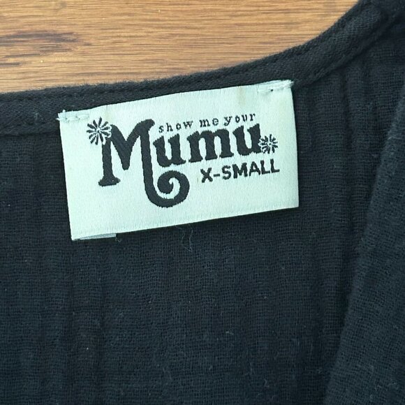 Show Me Your Mumu Adella Mini Dress Ruffle Sleeve V Neck Size XS Tiered Smocked - Picture 10 of 14